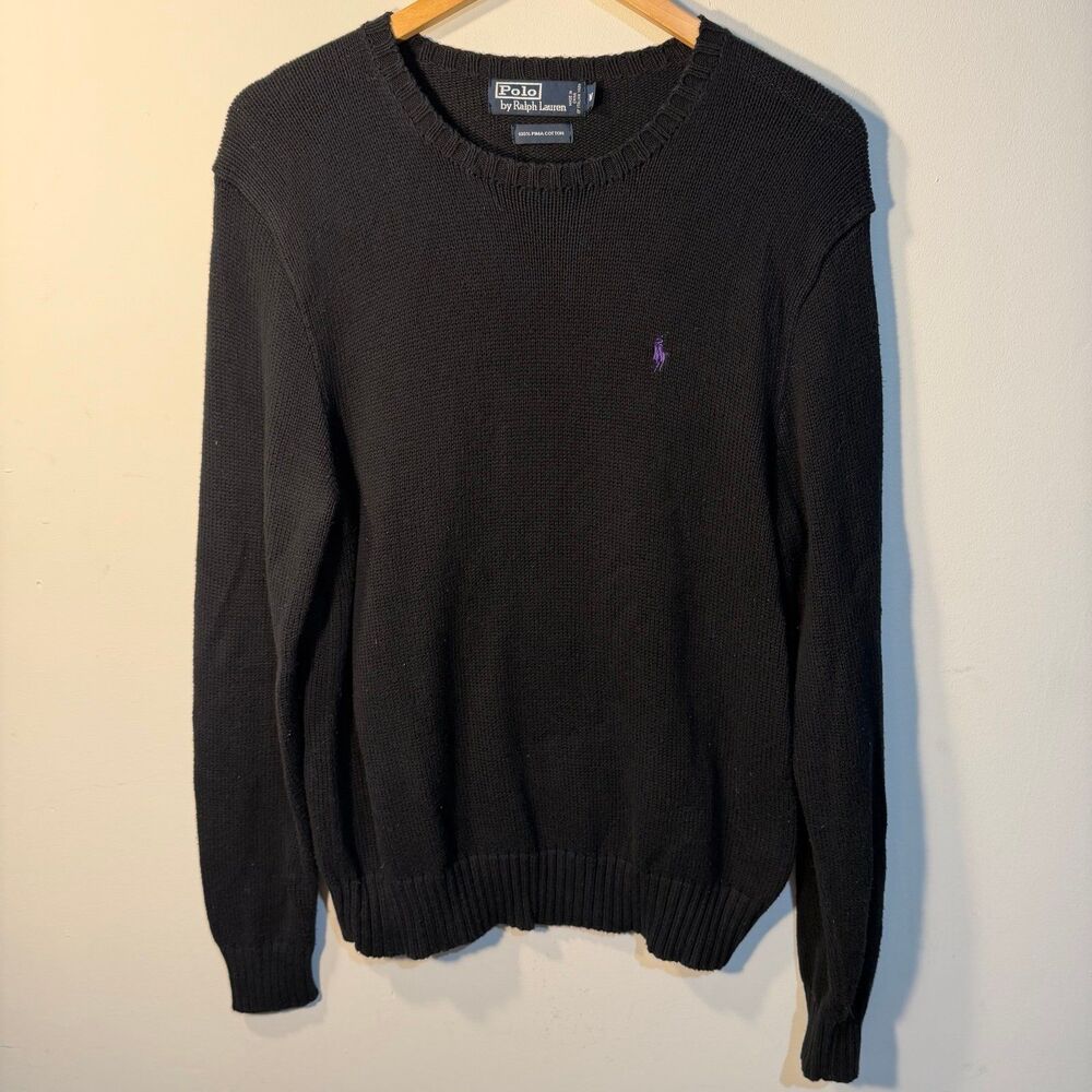 Polo Ralph Lauren, 100% Pima cotton, vintage crewneck sweater, sz m